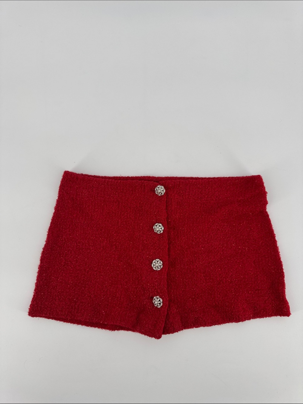 Trashy Lingerie Jewel Button Red Skirt